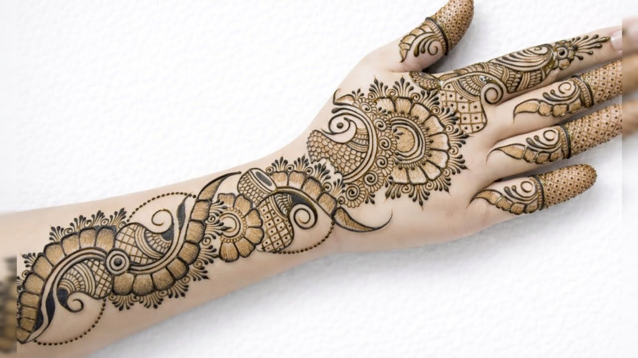 Front Hand Simple and Stylish Mehndi Design // Khubsurat Mehndi Design 🌿💖#mehndi #mehndidesign. 