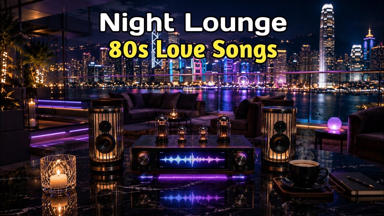 80s Nostalgic Love Songs - High Rise Night Lounge | Cozy & Vibrant Mix