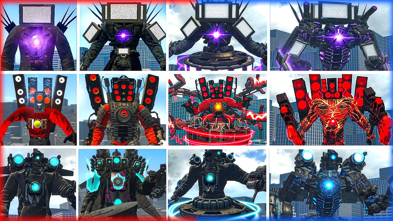 ALL CAMERAMAN TITAN UPGRADED VS 1-100 SKIBIDI TOILET BOSSES, ULTRA CAMERABOSS VS BULLDOZER TOILET