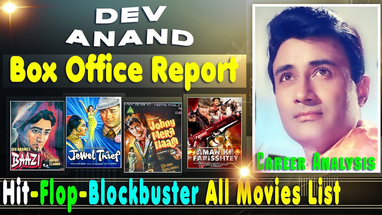 Dev Anand Hit and Flop Blockbuster All Movies List with Box Office Collection Analysis