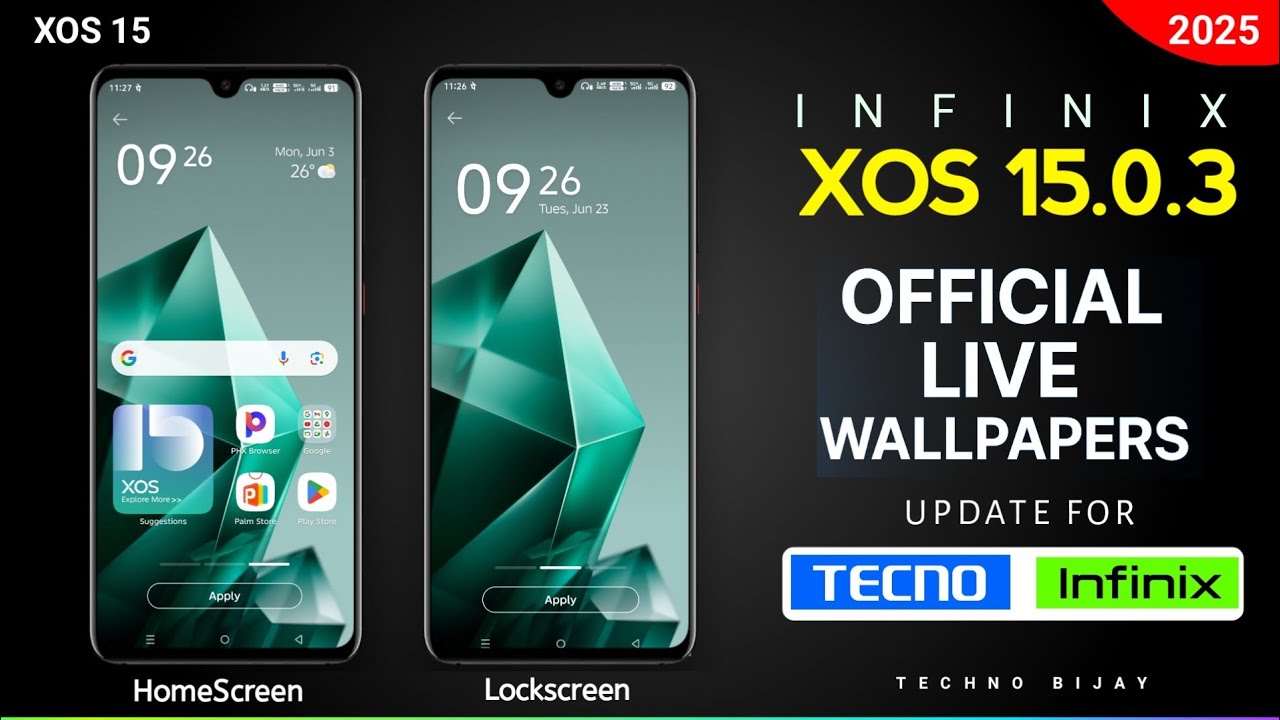Infinix XOS 15 Official Live Wallpapers Update For All Tecno and Infinix Devices 🔥