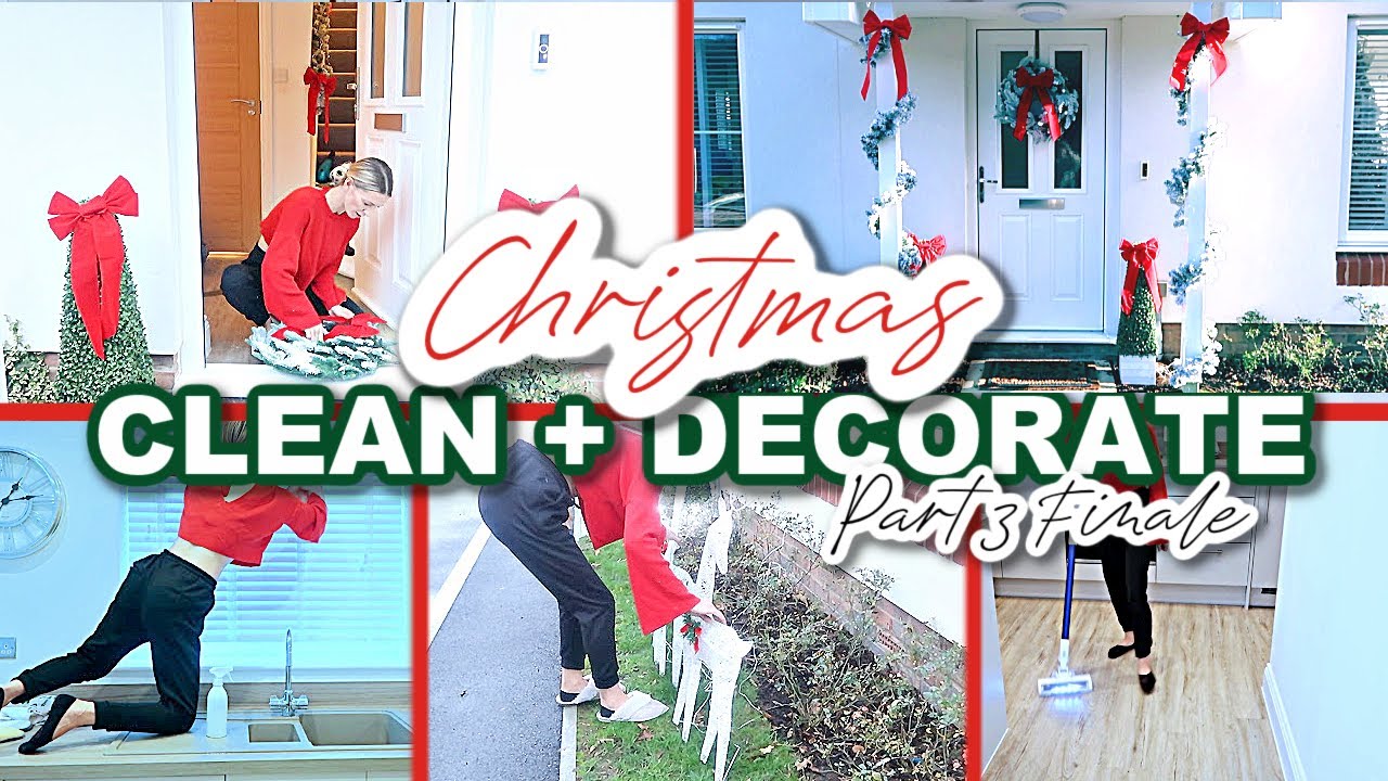 CHRISTMAS CLEAN + DECORATE WITH ME 2020 // CHRISTMAS DECORATIONS // CLEAN WITH ME // PART 3