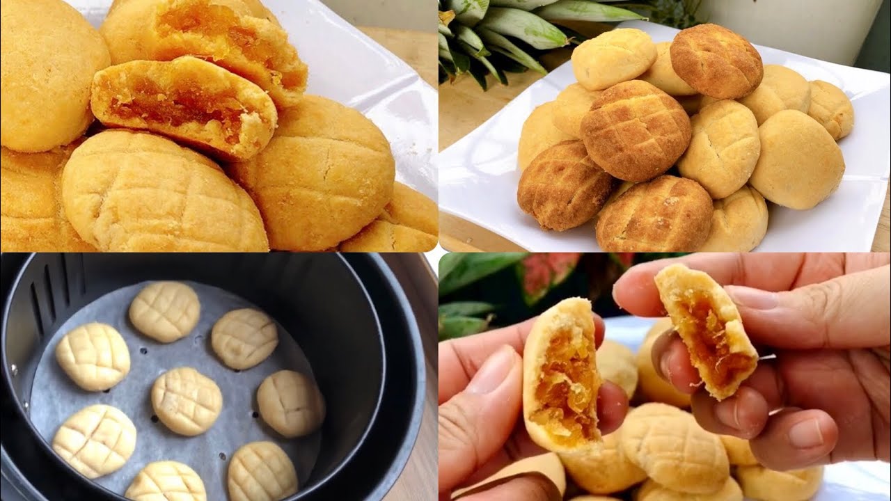 Bánh Dứa Đài Loan Bằng Nồi Chiên Không Dầu | Taiwanese Pineapple Cake | Chị Mía