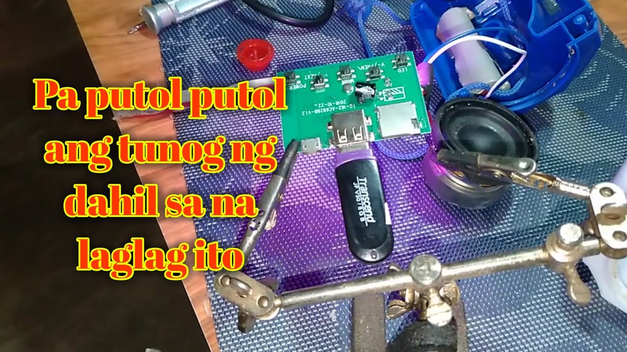 Pa putol putol ang tunog ng ma laglag itong mini portable speaker