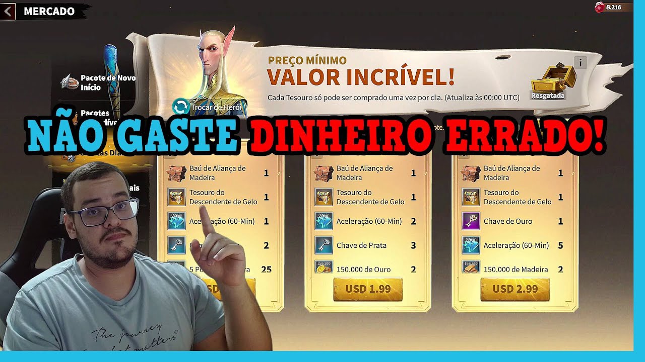MELHORES PACOTES PARA COMPRAR NO Call of Dragons