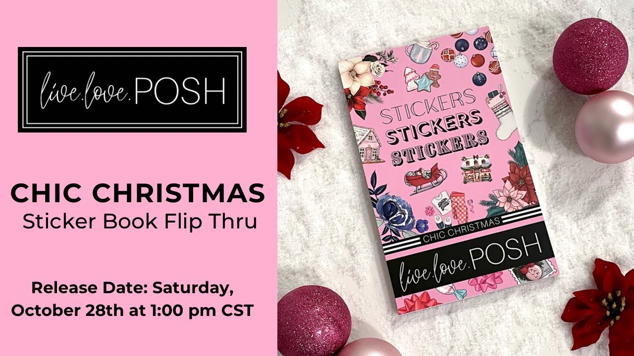 CHIC CHRISTMAS STICKER BOOK | 44 pages of stickers!!