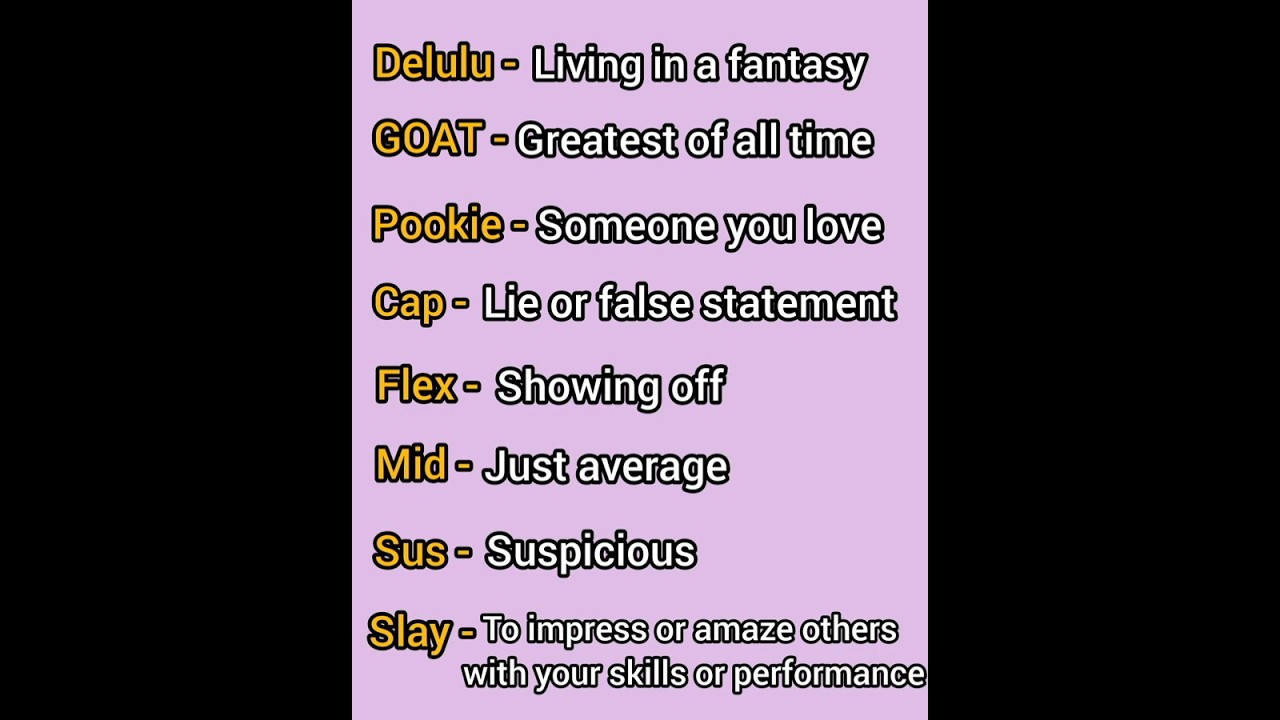 Trending Slangs #genz #slang #trendingshorts #fypシ゚viral #fyp #feed #instagram #new