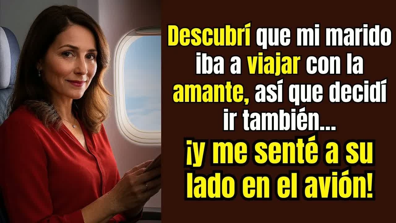 Descubrí que mi MARIDO iba a viajar con la AMANTE, así que compré el asiento a su LADO en el avi