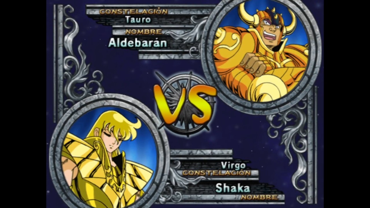 Shaka de Virgo vs Aldebarán de Tauro - Saint Seiya: El Santuario para PS2.