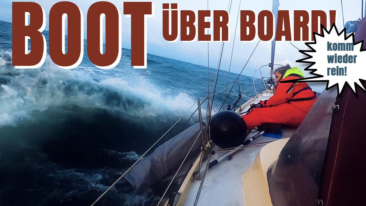 Im Sturm vor Sylt mit 3m Wellen