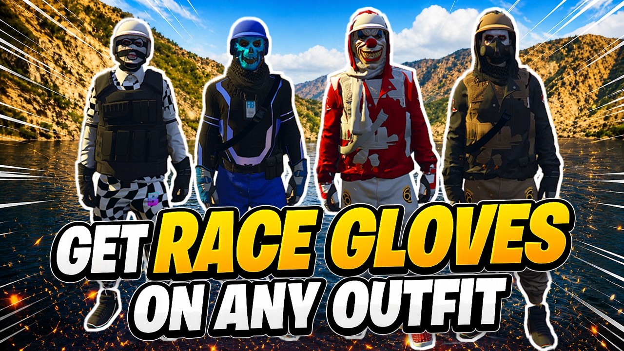 *NEW* How To Get RACE GLOVES on ANY Outfit In GTA 5 Online 1.72 (GTA 5 Clothing Glitches)