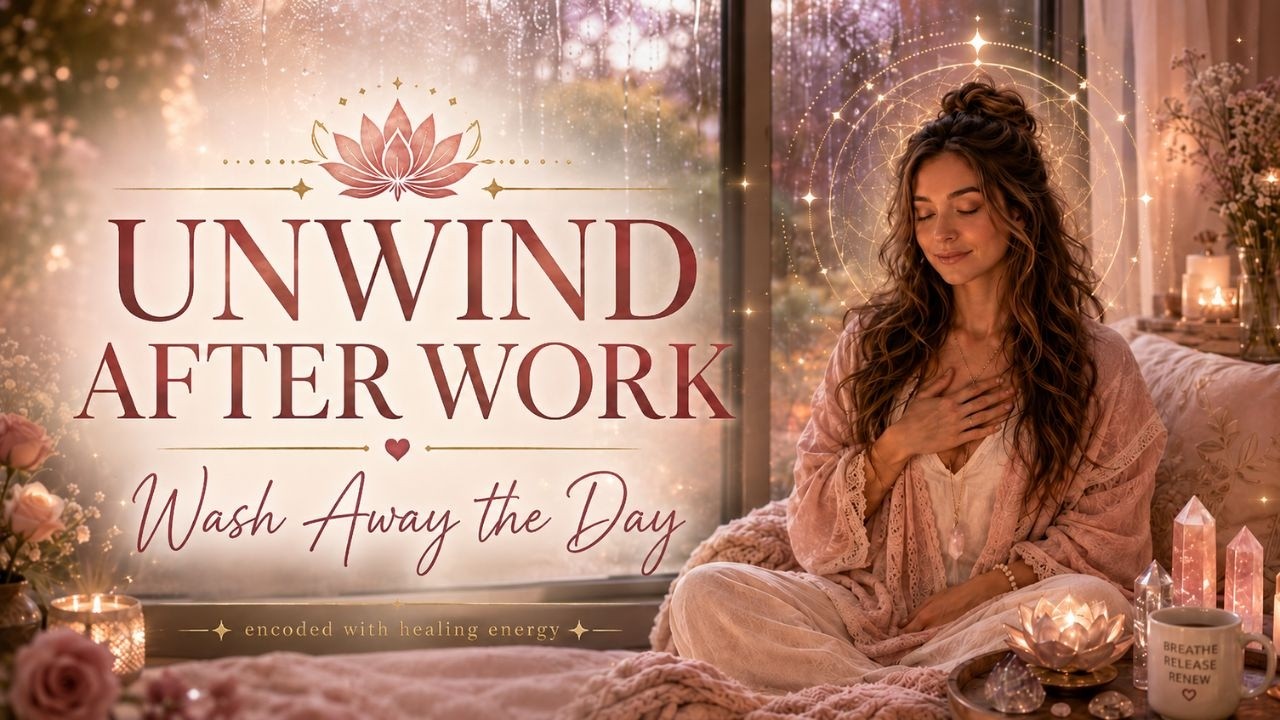 UNWIND: 15-Min Meditation + REIKI Energy Clearing to Decompress After Work | Stress & Burnout Relief