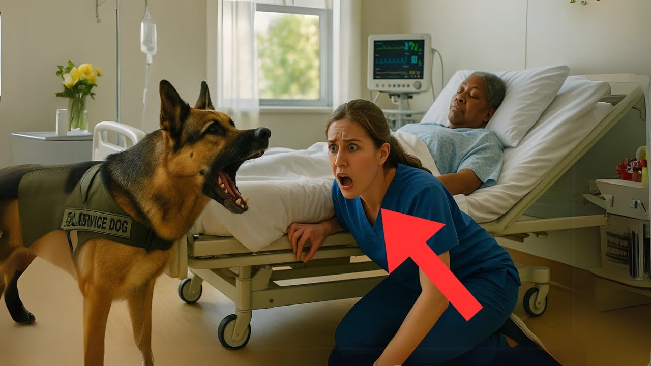 Dog Refuses to Leave Hospital Room—Nurse Freezes