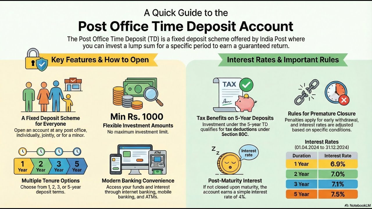 Post Office Time Deposit 2025: Get 7.5% Interest! Full Details & Tax Benefits 💰