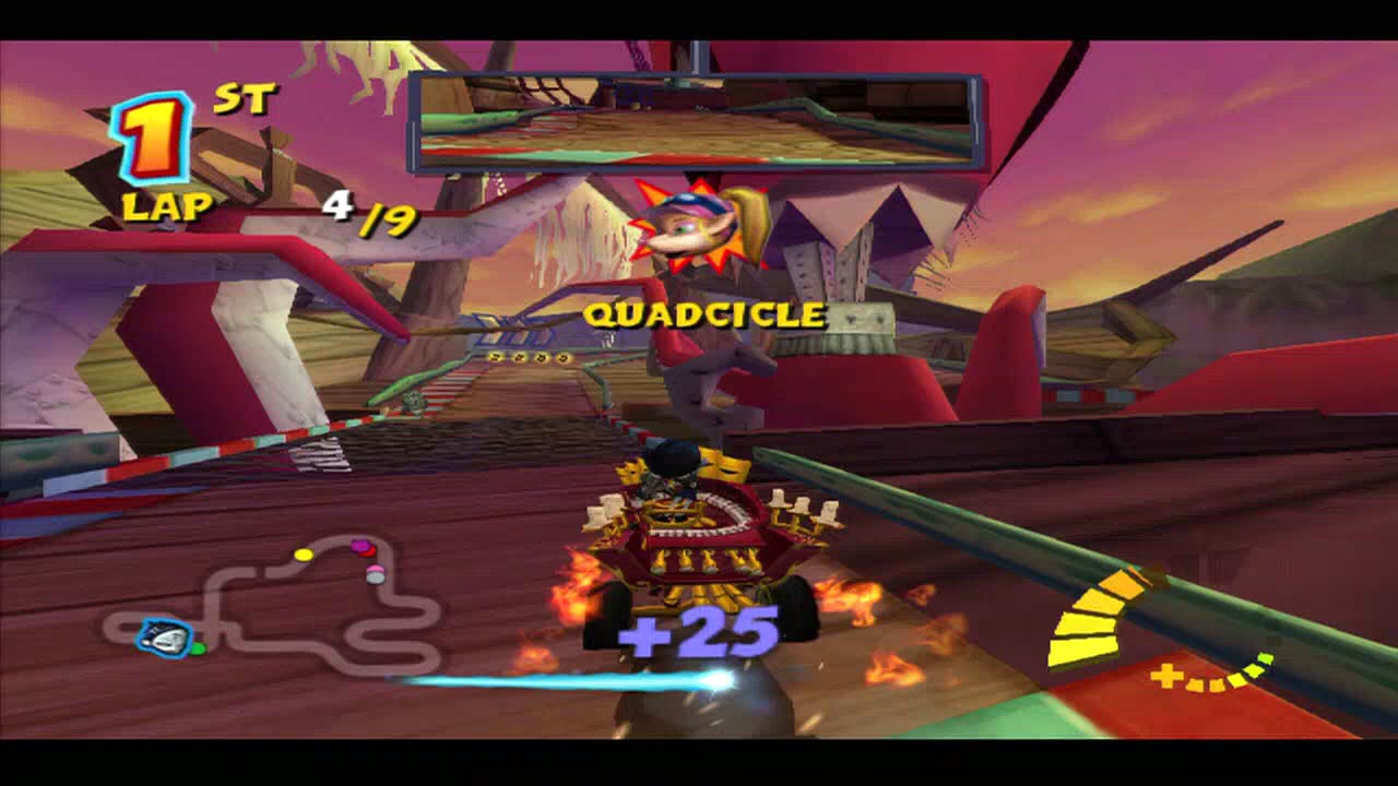 Crash Team Racing PS2 Nina Pirates Of The Carburetor Driving 9 Laps