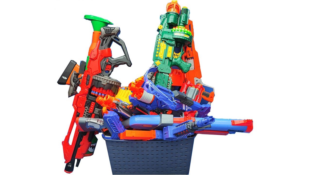 Nerf & Airsoft Guns - Box of toys !