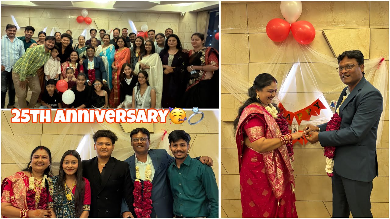 CELEBRATED MY PARENT'S 25th ANNIVERSARY🥹💍 I| *emotional* I| Bhatia’s Diaries