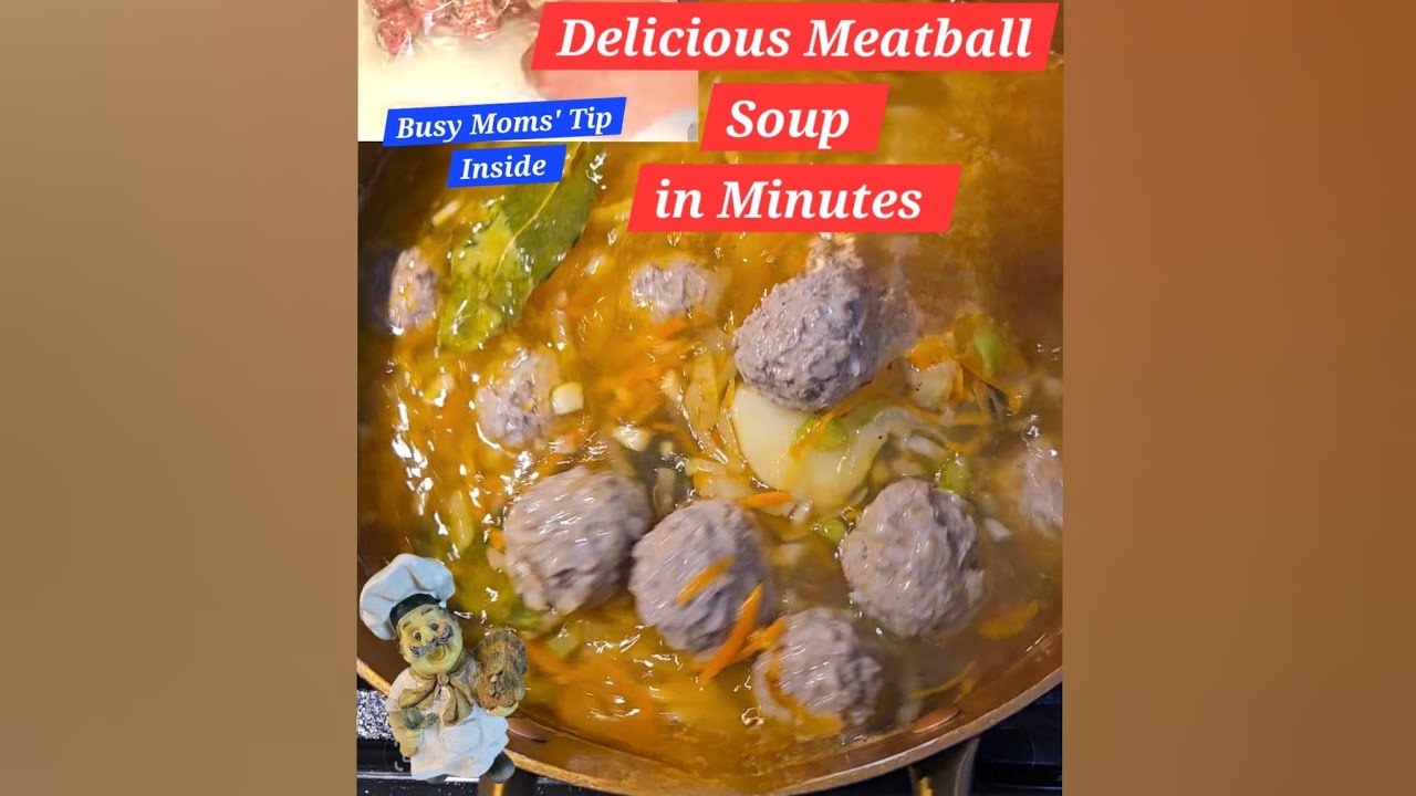 Busy Moms’ Secret: Make-Ahead Meatball Soup! Kid's favorite soup! #meatballsoup #фрикадельки