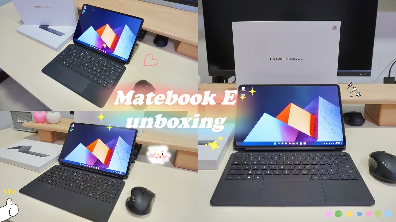 Huawei Matebook E Unboxing | Aesthetic