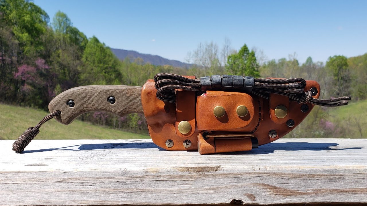 Ножны для ножа Tom Brown Tracker из гибридной кожи и кайдекса