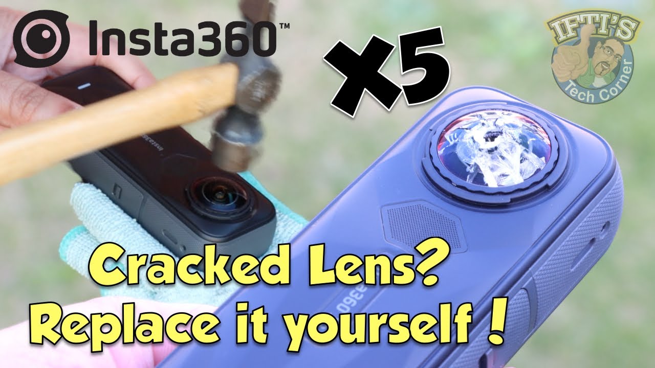 Repair a cracked Insta360 X5 Lens with the Lens Replacement Kit! : GUIDE