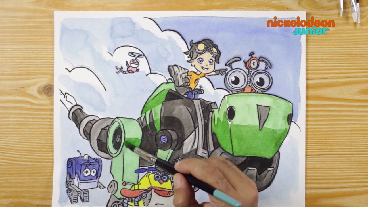 1, 2, 3… Coloriage ! | Rusty Rivets : inventeur en herbe | Vas-y Botosaure | NICKELODEON JUNIOR