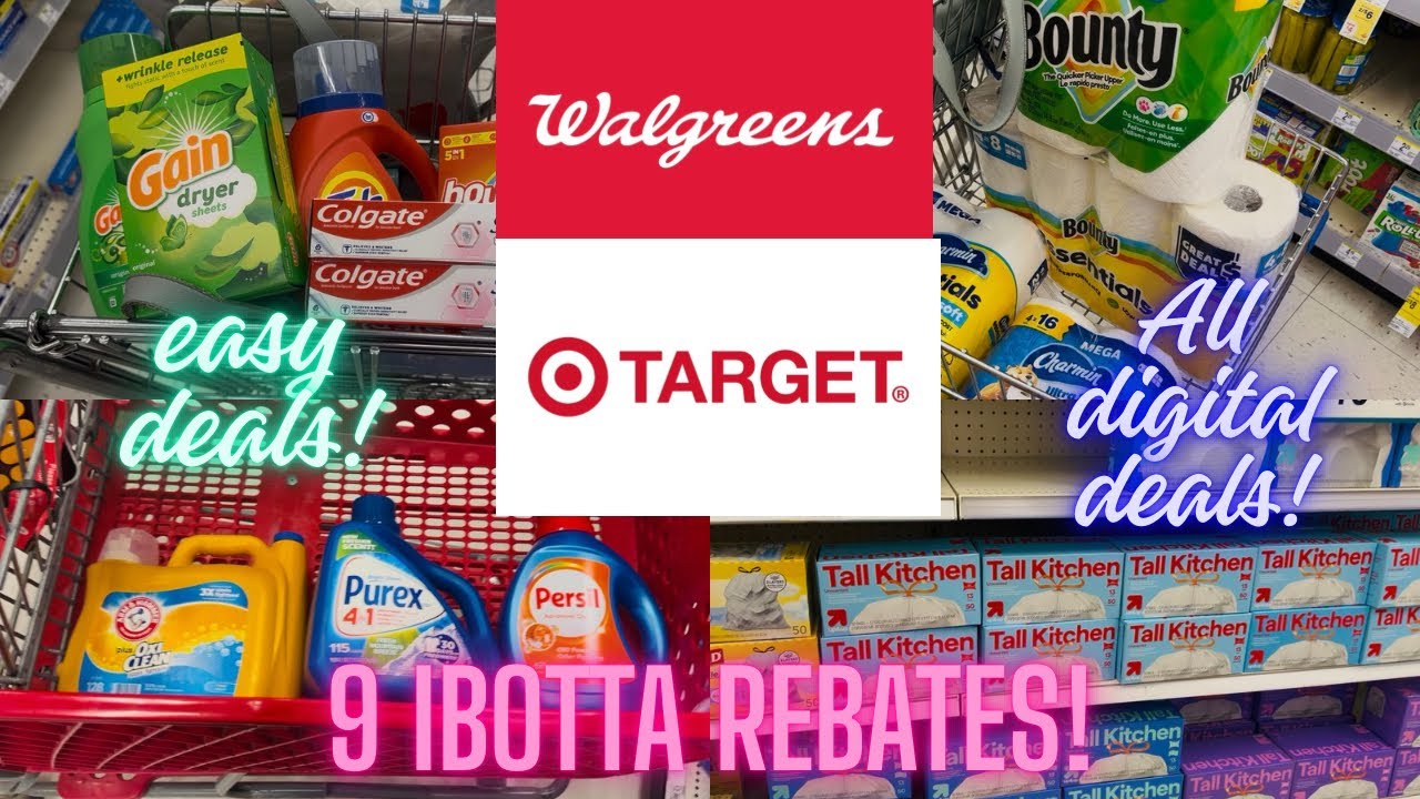Все покупки в цифровых магазинах Walgreens и Target! 9 скидок IBOTTA!
