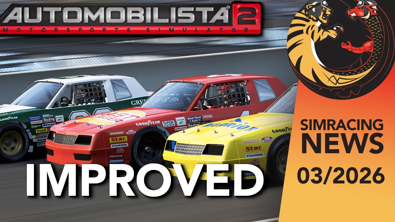 Sim Racing News 03/2026: Automobilista 2 improves NASCAR