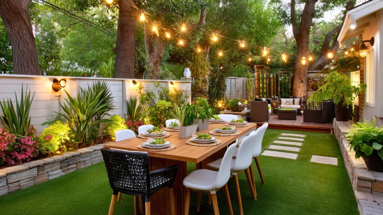 Small Space Garden Patio & Landscaping: Breathtaking DIY Backyard Transformation
