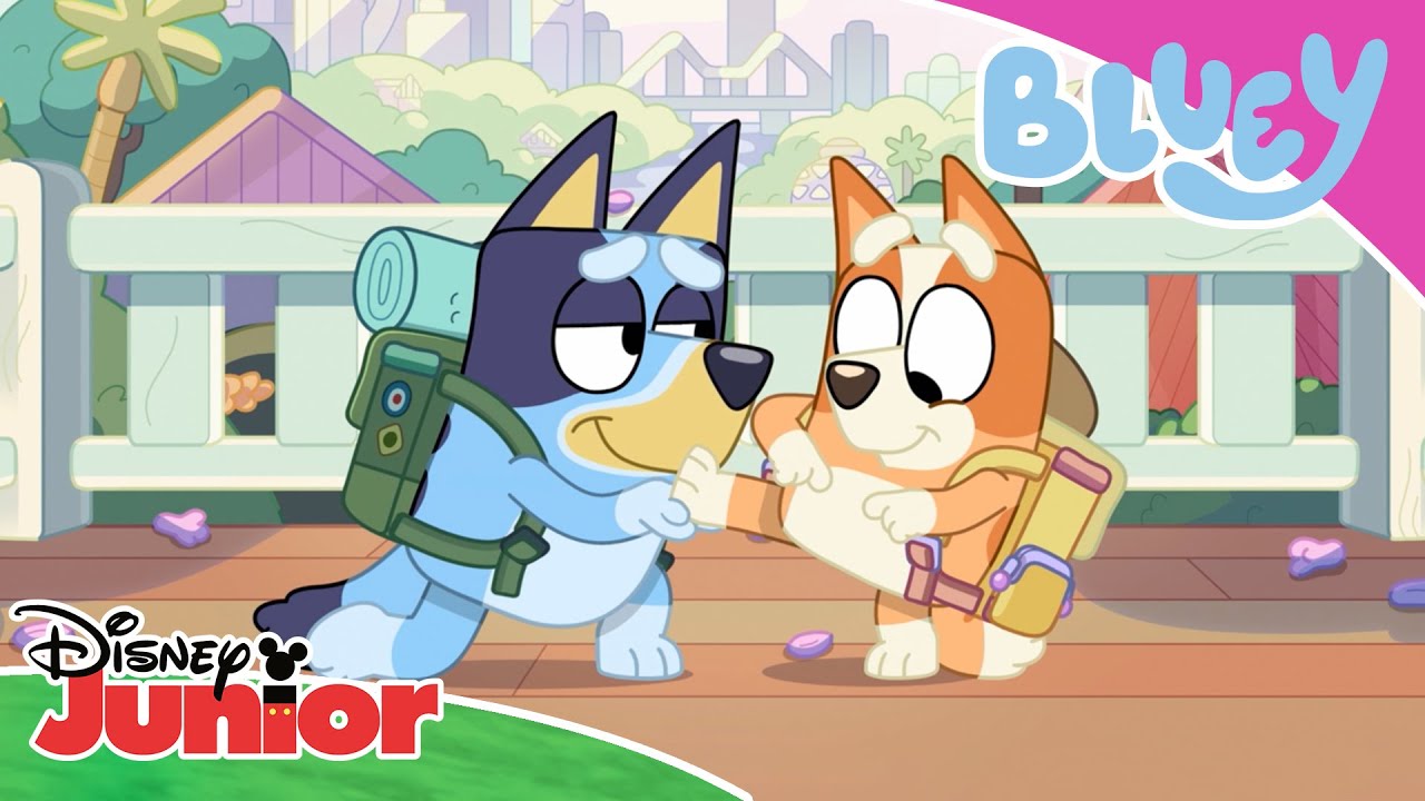💙 Velkommen til teateret | Bluey | Disney Junior Norge