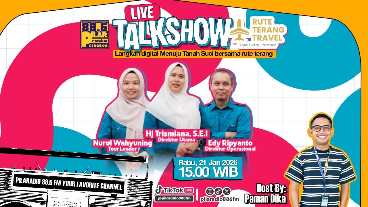 🔴 Live Streaming Talkshow bersama Rute Terang Travel | PILARadio Channel