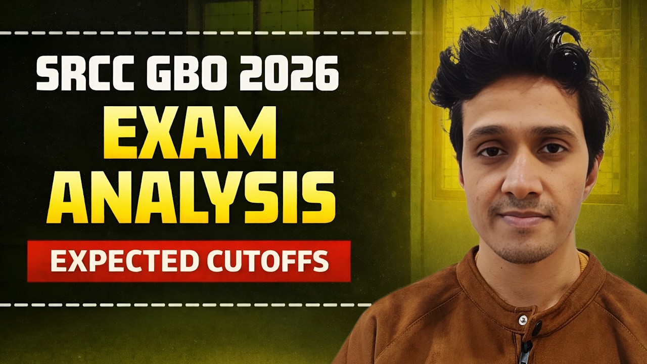 Анализ экзамена SRCC GBO 2026 || Ожидаемые проходные баллы || Шивам Гупта || Зона пробных экзаменов