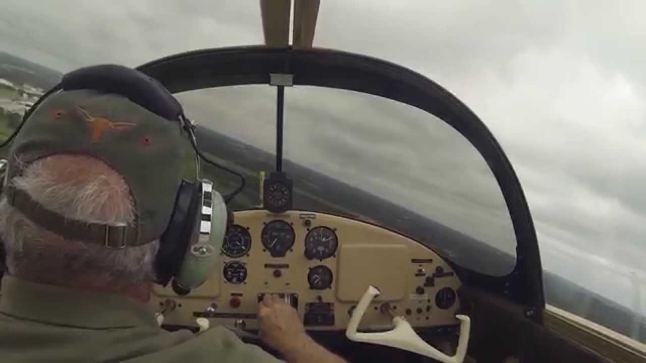 1948 ERCOUPE flying Touch & Go's June, 2014.