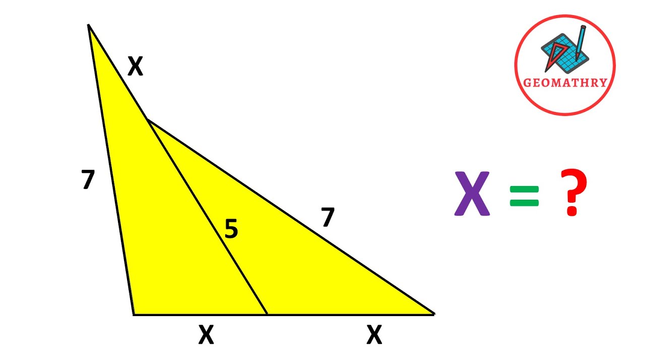 Can You Find X in This Triangle ?
