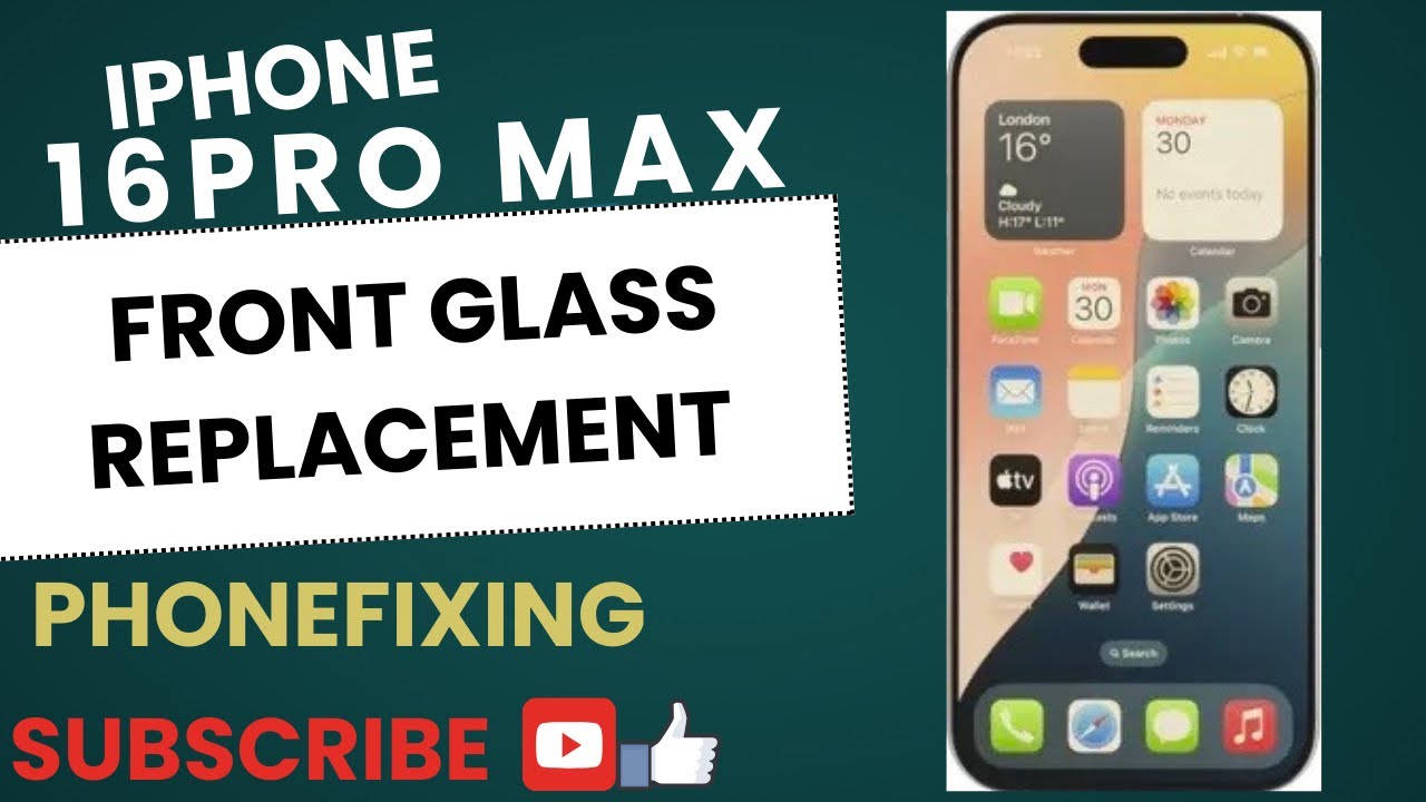 iPhone 16 Pro Max Front Glass Replacement | Touch Glass Repair