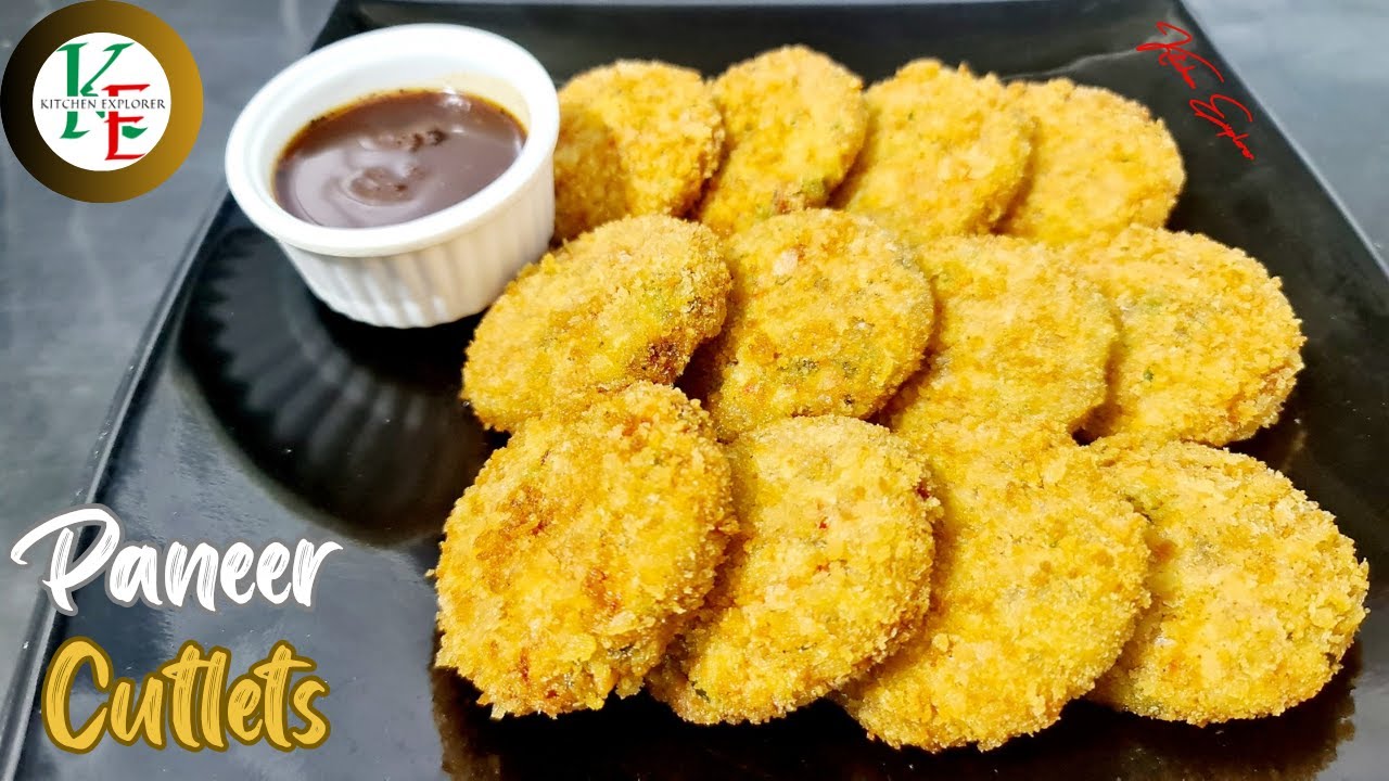 Paneer Cutlets | How To Make Paneer Cutlets | Paneer Kabab | Paneer Tikki
