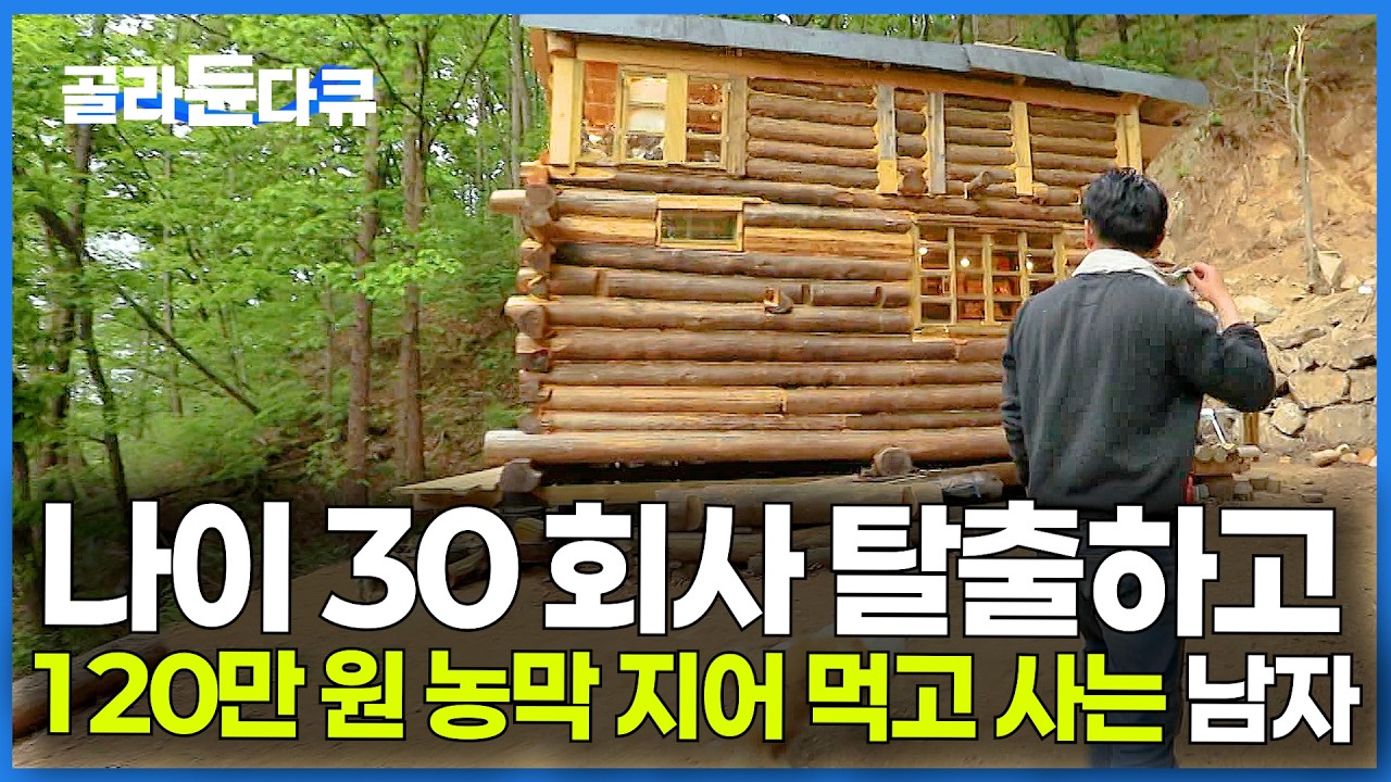 산속에 꽃 심어서 판다. 산 통째로 농장으로 만들고 농막 지어서 먹고 사는 서른살 남자｜한국기행｜#골라듄다큐