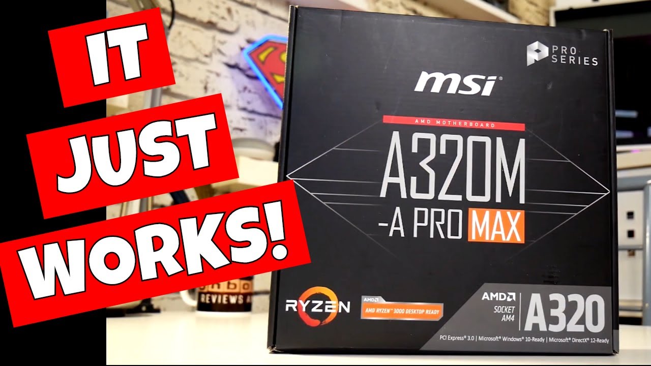 MSI A320M A PRO MAX BEST Entry Level AM4 Board