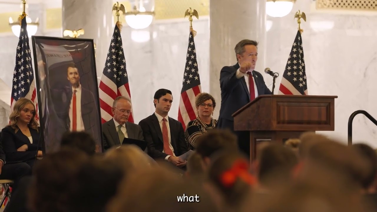 Utah Attorney General Derek Brown Speaks at Charlie Kirk Memorial Event
