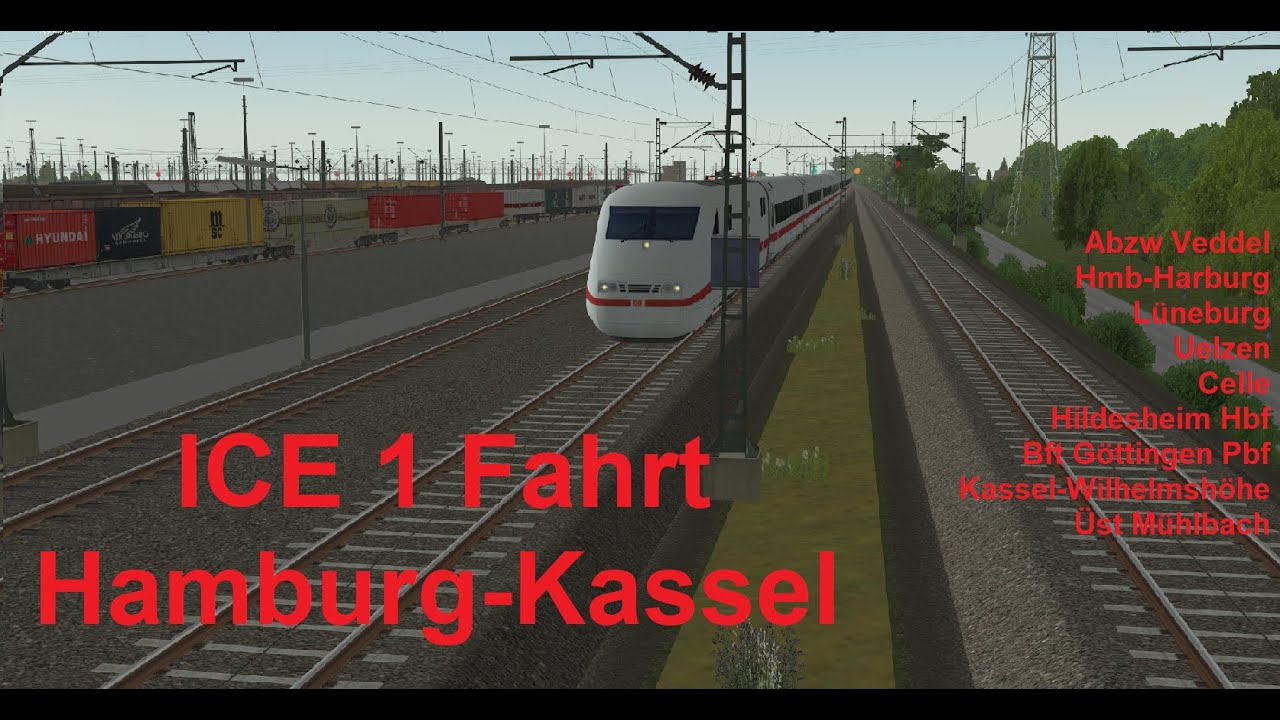 ICE 1 Fahrt Hamburg - Kassel | Zusi 3