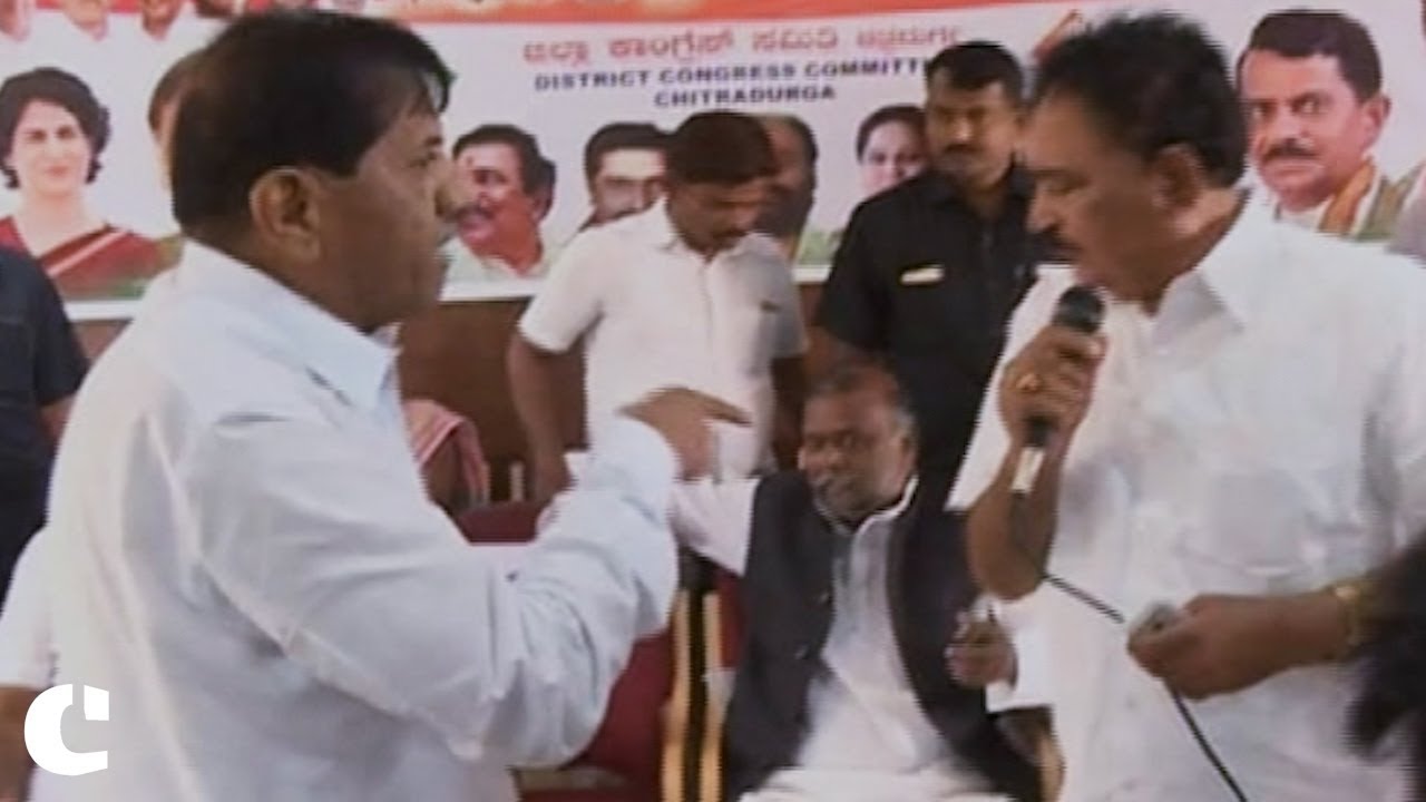 Congress leaders in Bengaluru fight over chairs