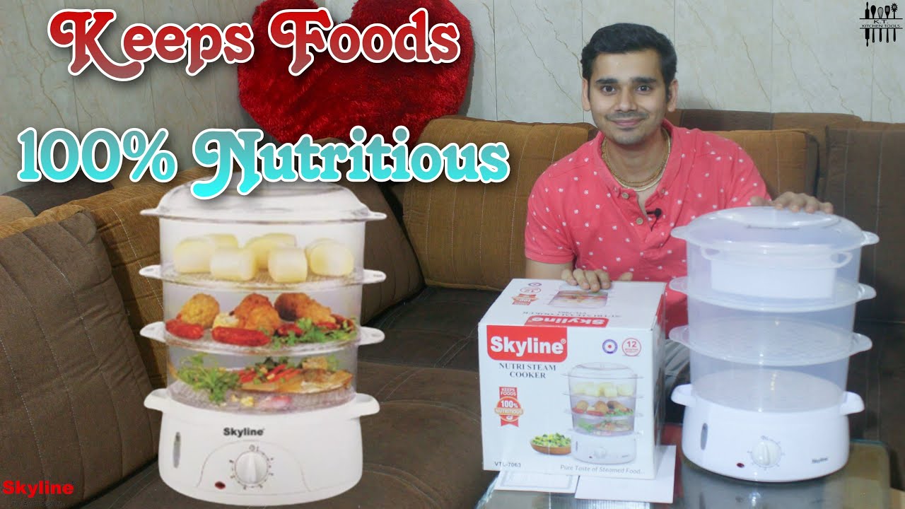 Skyline VT-7063 Food Steamer/Multi Steam Cooker फ़ूड स्टीमर मैं खाना कैसे पकाएं ?