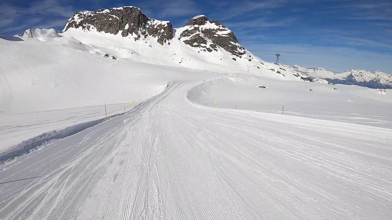 Snowboarding Mont Fort // Zjazd z Mont Fort. Verbier Thyon 2000