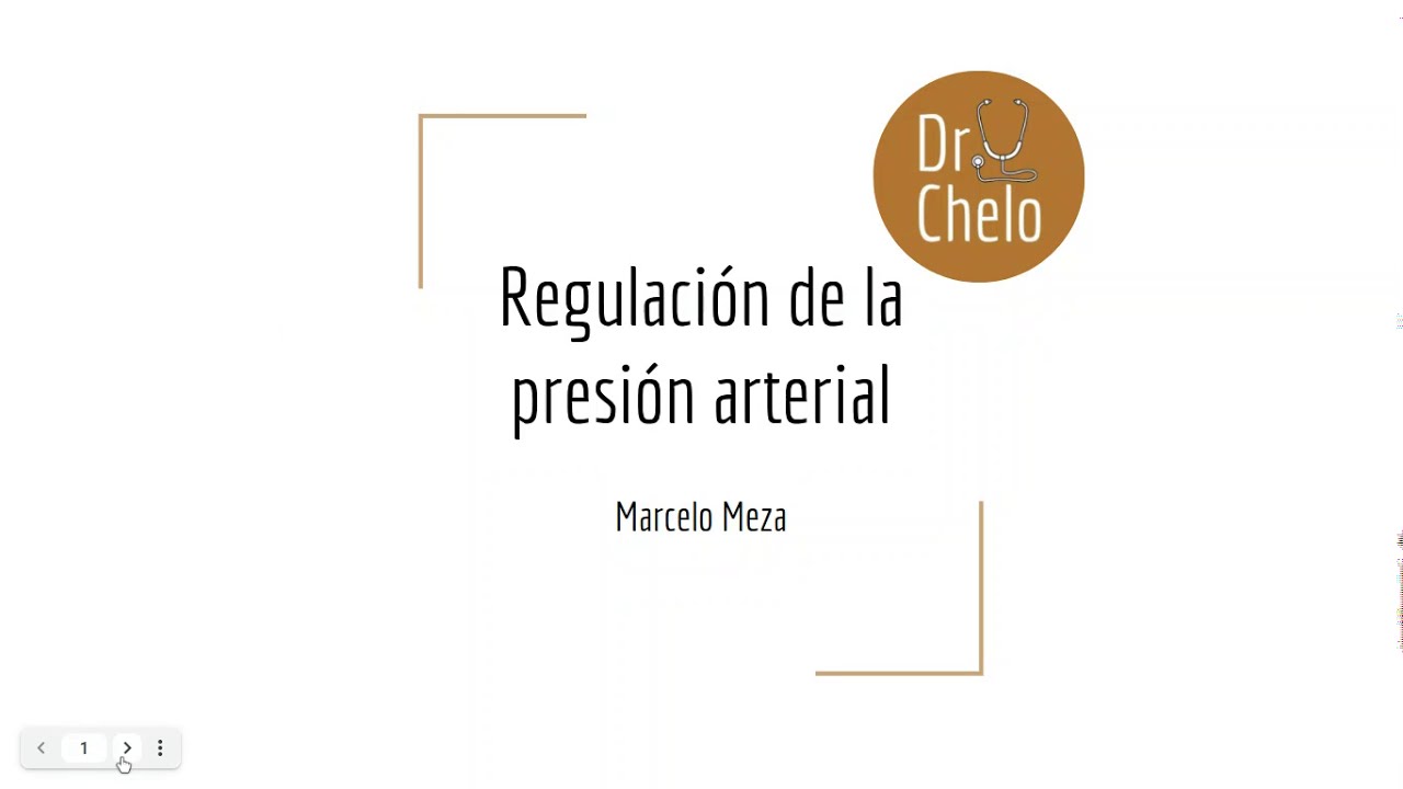 Fisiología: regulación de la presión arterial