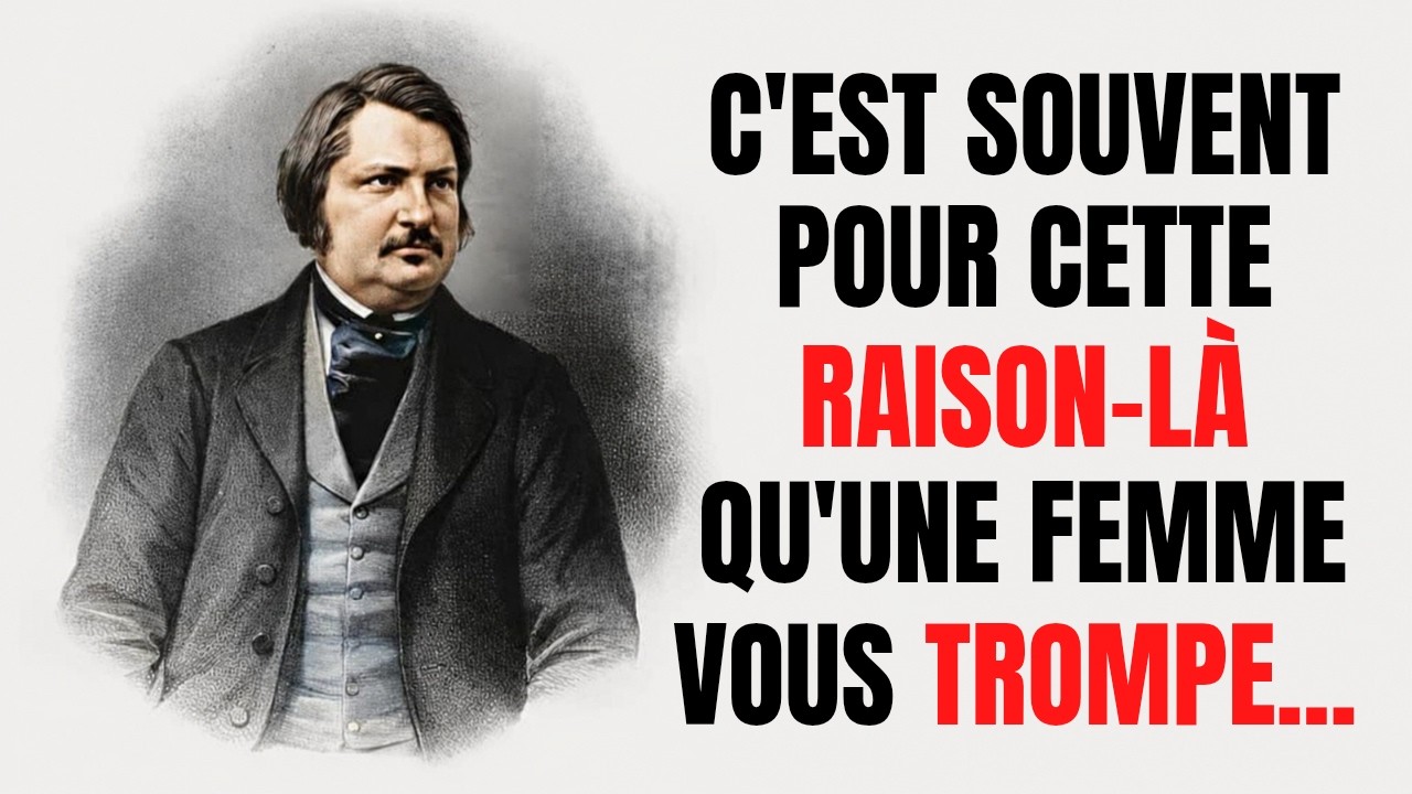 Honoré de BALZAC : 40 vérités Sur La Vie et L'Amour qui vous feront réfléchir