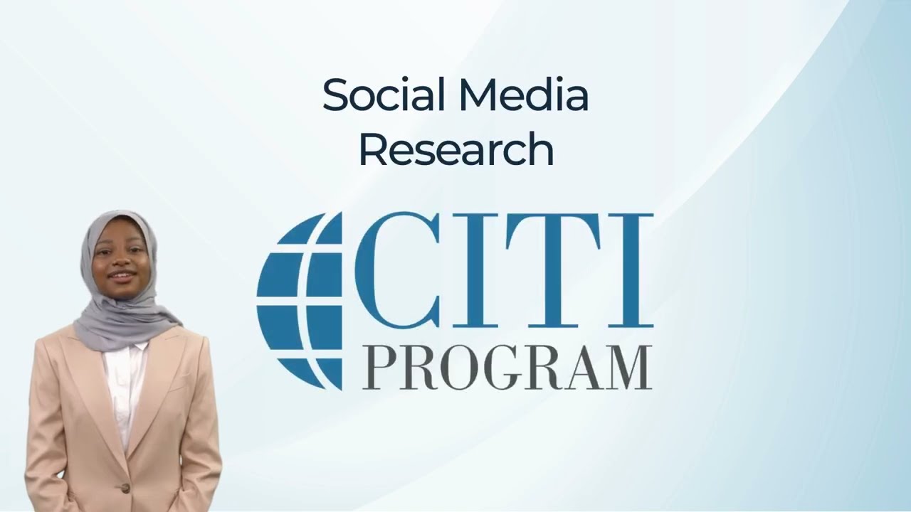 CITI Program Course Preview - Social Media Research (update)