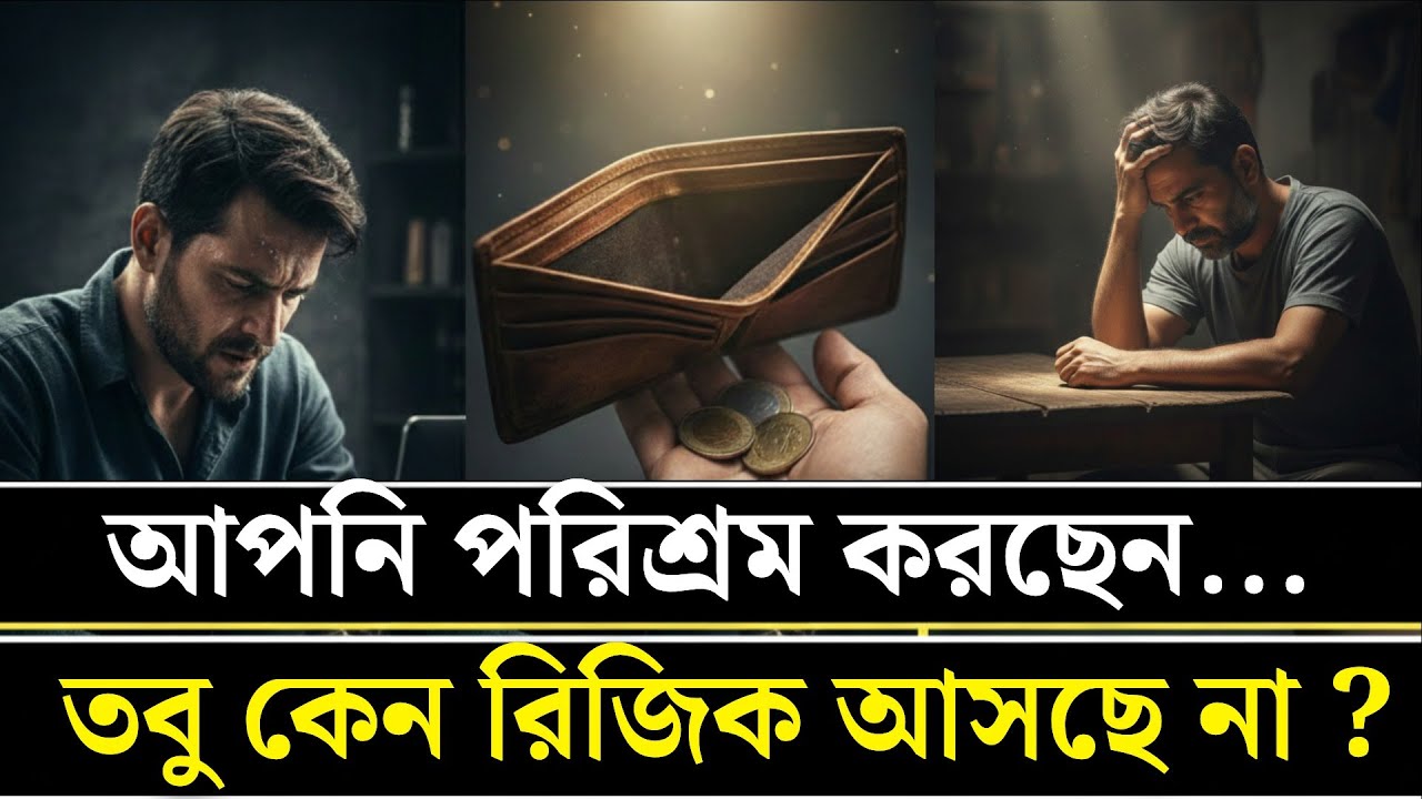 আপনি পরিশ্রম করছেন, তবু কেন রিজিক আসছে না ?