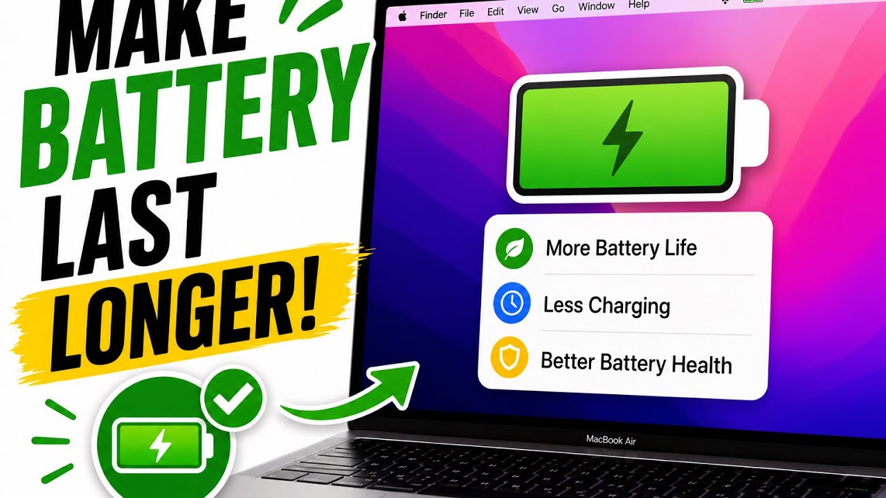 Как продлить время работы батареи MacBook!
