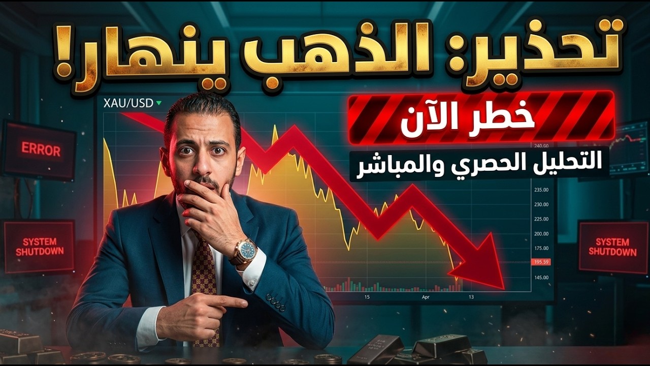 تحذير ⚠️ الذهب خطر الآن 🔥 إنهيار الذهب؟