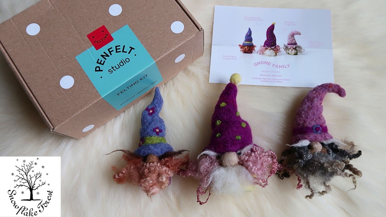 NEEDLE FELTING Spring Gnomes Time Lapse